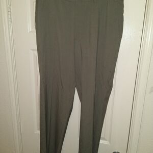 LL Bean Taupe 100% Wool Dress Trousers Pants Men's sz 36x31.